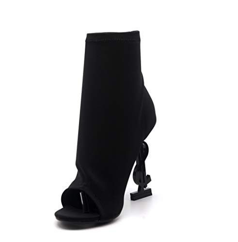 Cape Robbin Infinite High Heels for Women, Ankle Peep Toe Heels Booties Women
