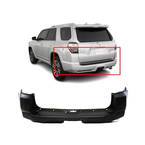Image of FitParts Compatible with Toyota 4Runner 2014-2022 Rear Bumper Cover | Primed, Ready to Paint, OEM 5215935922, TO1100312