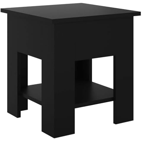 vidaXL Stylish Modern Coffee Table with Storage Cover