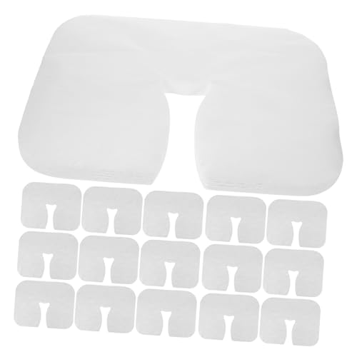 Trou facial de massage FRCOLOR anti-traces et respirant en tissu non tissé blanc - 600 pcs
