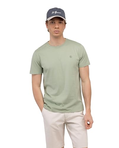 El Ganso Camiseta Básica Garment Dyed Verde Claro