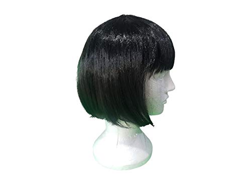 Peruca chanel preta sintética 25 cm