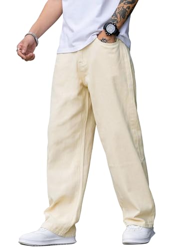 Image of Noble Monk Loose Fit Men's Flip Pocket Jean || Mens Stylish Loose Fit Denim Cargo || Multi-Pocket Styling Pant|| Men Jeans || Jeans for Men