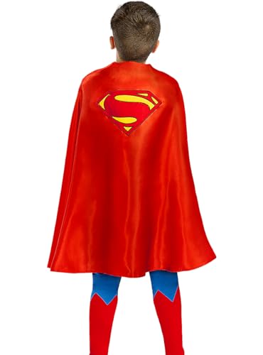 Funidelia | Capa de super-homem para menino super-heróis, DC Comics - acessórios para crianças, acessório para disfarce - vermelho