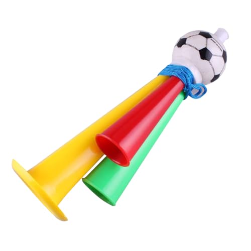 YARNOW 6piezas Trompeta De Plástico Para Animar Fútbol Bocina Ruidosa Ruido Para Partidos y Fiestas Color Aleatorio Para Niño Niña