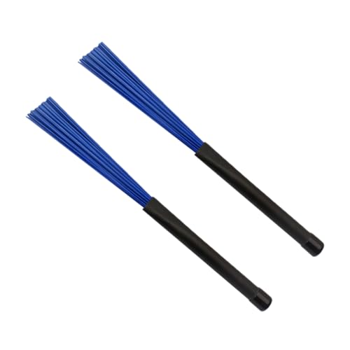 ibasenice Drum Brush Kit Nylon Brush Drum Sticks Wire Brush Drum Sticks Drum Accessories for Jazz Drummers