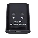 [Commutation rapide] Ce commutateur USB 3.0 permet une commutation transparente entre deux ordinateurs en appuyant sur une seule touche, améliorant ainsi l'efficacité du travail en éliminant le besoin de changements manuels de câble.