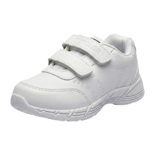 Image of Microlon Unisex School Uniform Shoes - Black and White