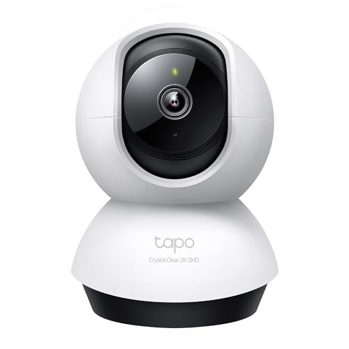 Tapo 2K+ Pan/Tilt Security Camera for Pet Camera, Baby Monitor, C220