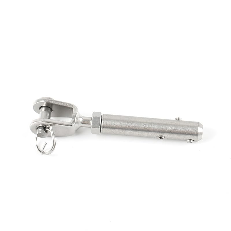 Morsetti Per Filo Stendibiancheria Cavo for ringhiera in acciaio 4 mm 5/32'' Forcella a ganascia terminale di tensione raccordo ancoraggio a ginocchiera con bulloni a vite senza testa esagonale Morset