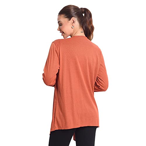 Cardigan Feminino Alongado Rovitex Laranja GG