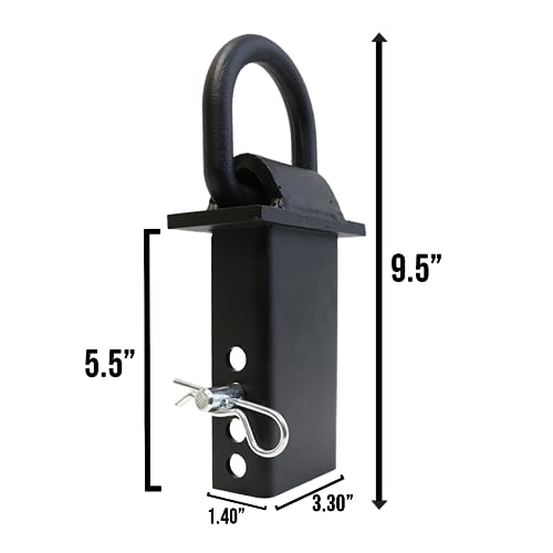 Boxer Heavy Duty Trailer Adjustable Stake Pocket ½” D Ring Tie Down - for Flatbed Trucks and Utility Trailers with Standard 2x4” Stake Pocket - 2 Pack - Thumbnail 5