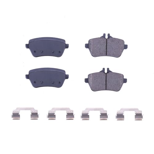 Image of PowerStop Rear Brake Pads for Mercedes-Benz Maybach S550 2017 |Maybach S560 2018-20 |S450 2018-20 |S550 2014-17 |S550e 2015-17 - Z17 Ceramic Brake Pads with Installation Hardware, 17-1689