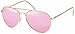 Produktbild Balinco Hochwertige Pilotenbrille Sonnenbrille 70er Jahre Herren & Damen Sunglasses Fliegerbrille verspiegelt (Gold/Rosé)