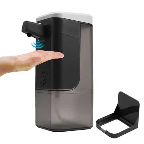 Dispenser di sapone, dispenser liquido, sapone per le mani a LED touchless da parete, autoadesivo di grande capacità da 600 ml, disinfettante automatico per bagno e cucina, circa 600 ml