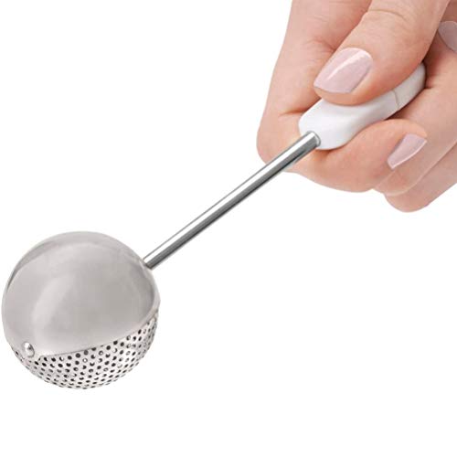 UKCOCO RotaÃ§Ã£o Infusor Bola de ChÃ¡ Esfera de AÃ§o InoxidÃ¡vel PortÃ¡til Coador de ChÃ¡ para Folha
