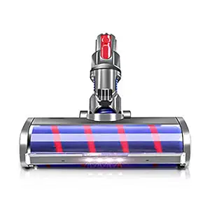 Coodss Fluffy Floor Soft Roller Head for Dyson V7 V8 V10 V11 Cordless Stick Vacuum Cleaners Parts Hardwood Floor Attachment with LED Headlight