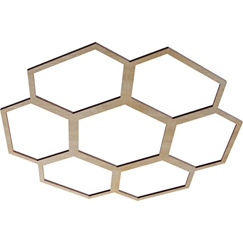 Image of Ekena Millwork 24 inchOD x 8 1 /2 inchID x 3 /8 inchT Florin Wood Fretwork Pierced Ceiling Medallion, Birch