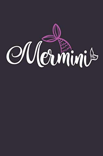 Mermini: Mermaid Dot Grid Vacation Guide Notebook (6x9 inches) Funny Holiday Journal with 120 pages for Beach Vacay Girls