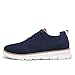 Men's Casual Dress Oxfords Shoes Breathable Knit Leisure Classic Business Fashion Sneakers Lightweight Comfortable Work Soft Sole Walking Shoes Dark Blue