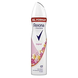 Rexona  Desodorante Aerosol Antitranspirante para mujer Tropical  250ml