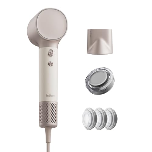 Laifen Neo Special Secador de Pelo con Tecnología de Infusión de Aceite, Secado en 3 Min, Motor 110.000 RPM y 200M Iones, Incluye Boquilla Nutritiva y Alisadora Magnéticas, Control 58°C (Oro Champán)
