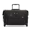 TUMI - Alpha Garment 4 Wheeled Carry-On - Garment Compartment Fits 6 Suits or Dresses - Carry On Luggage for Travel - Black