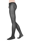  Glamory Support 40-Medias de Soporte para Hombre Leggings Deportivos, 40 DEN, Negro, XXXL
