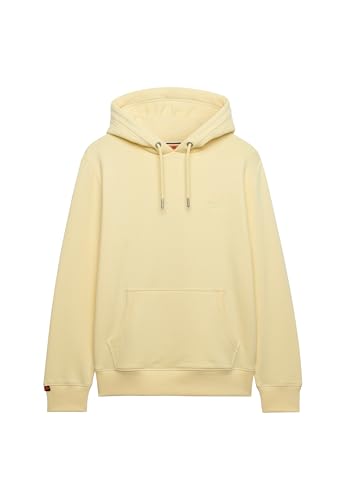Superdry Essential Logo Hoodie HB Sweater, Pastel Yellow, M Men's