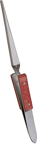 Cross Locking Tweezer With Groove - TWZ-738.00