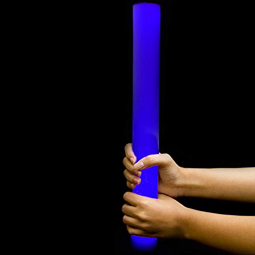 Fun Central - 6 Pack - Blue Led Foam Sticks| In Bulk | For St. Patrick’s Day Party Supplies Birthdays, Weddings, Raves, Edm Concerts, Glow In Dark Party, Sensory Toys For Kids #TOP4