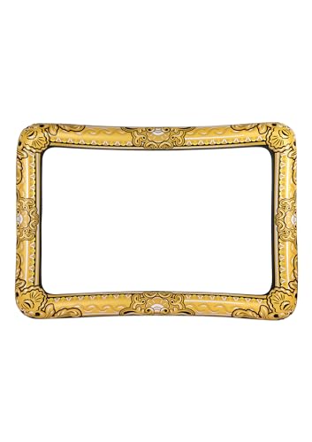 Henbrandt Aufblasbarer Fotorahmen mit Goldzusatz 60cm x 80cm Schwarz