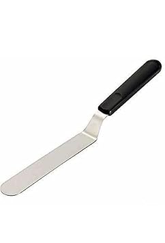 Z L Enterprises Stainless Steel Bakeware Palette Knife or Offset Spatula for Spreading and Smoothing Icing Frosting of Cake, Cupcake, Pie, Pastry, Muffin/Pie Lifter (Angular Knife 6)
