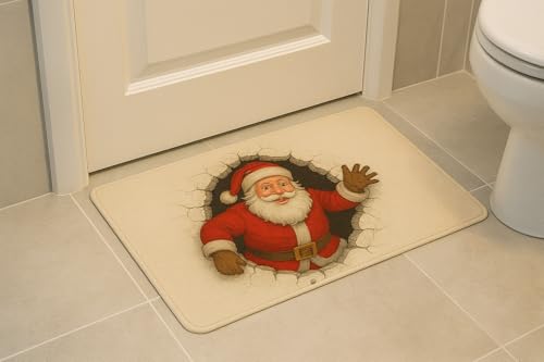 Carastora Christmas Indoor/Outdoor Mat - Waterproof and Slip-Resistant, 20x31 inches, Suitable for entrances, porches, restrooms, Offices, etc., and can be Used as a Holiday Decoration and Gift. — view 4