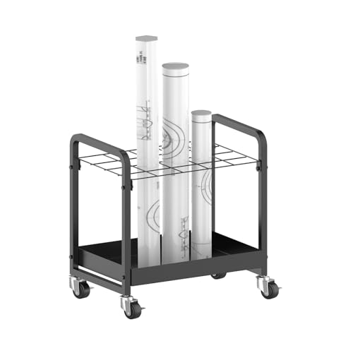 Blueprint Holder - Stuffygreenus 20- Slots Blueprint Storage for Architects, Engineers, Designers, Architectural Plan Storage, Blueprint Organizer for Large & Small Files, Portable Tube Storage Box