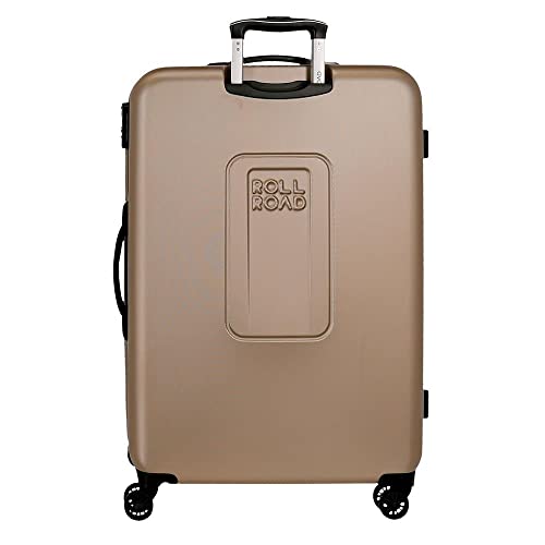 Camboya Cabin Trolley, Black, 40 x 55 x 20 cm, Rigid ABS Combination Lock, Side Lock, 37 L, 3.08 kg, 4 Wheels, Hand Luggage, Champagne, 55/68/78 cm, Set of 3 suitcases3