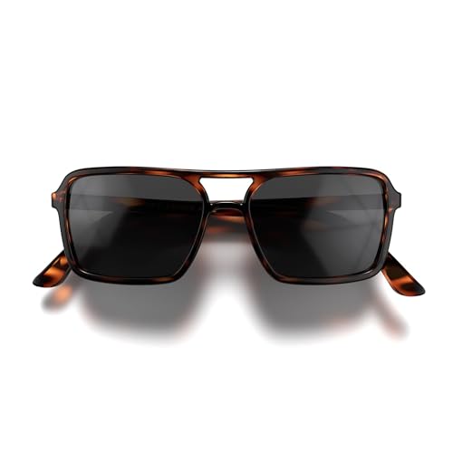 LONDON MOLE® Spy sunglasses | Cool square shaped pilot style glasses | Men’s Women’s Unisex | Spring hinges