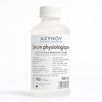 NaCl 0.9-500 ml - Isotonische physiologische Kochsalzlösung Nasenfrei Baby Nase Wundreinigung Saline Solution Lösung für die Nasen Augen AXYNOV