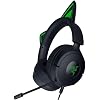 Razer Kraken Kitty V3 X Wired Gaming Headset Kitty Ears - HyperClear Cardioid Mic - 40 mm Drivers - 7.1 Surround Sound - Comfy Ear Cushions - Cross-Platform via 3.5mm PC, PS5, Xbox, Switch 2 - Black