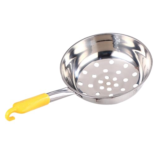 DECHOUS Large Hole Colander Filter Kitchen Utensils Ladle Metal Large Strainer Colander Strainer Colander with Handle Slotted Spoons for Cooking Stainless Steel Colander Cooking Oil Spider