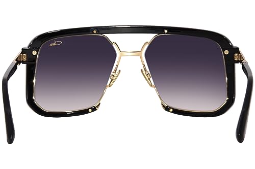 Cazal Legends 682 001 Sunglasses Gold Plated/Black/Grey Gradient Pilot 57mm4