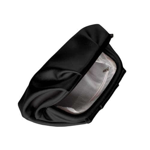 Image of BRYCTSISEN Pleated Evening Vegan Leather Clutch Handbag Purse Metallic PU Cloud Shoulder Bag for Women Evening Purse Handbag