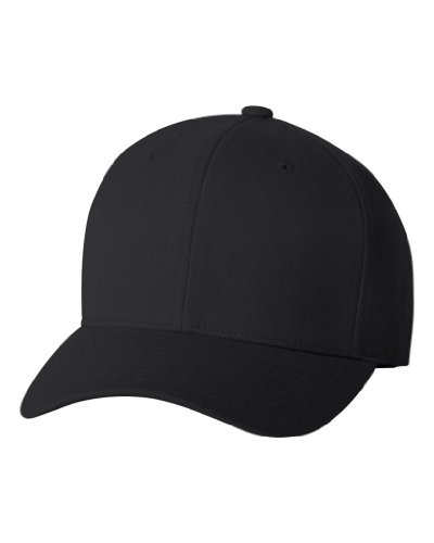 Yupoong Flexfit Wooly Baseball Cap, Black, Large / X-Large #TOP1