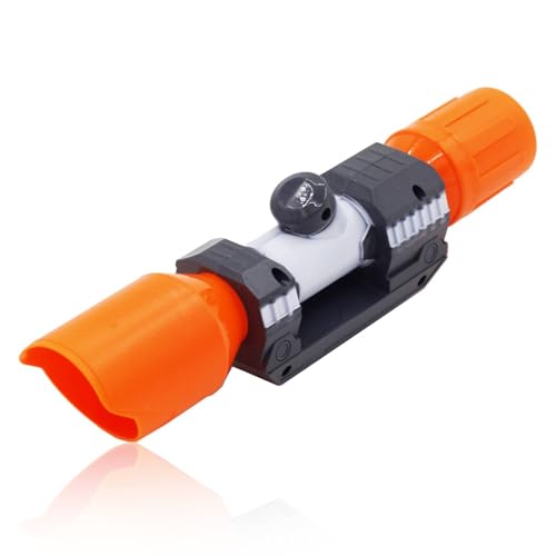 Uadme Kunststoff Zielfernrohr, Scope Sight Attachment Modify Toy, Long Range Zielfernrohraufsatz für for Ｎerf N-Strike Elite Series Spielzeugpistole, Zielgenauigkeit Verbessern