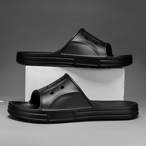 Men's flip flops with anti slip soft bottom EVA one line slippers for home use2