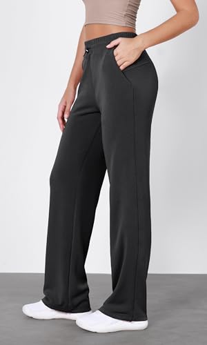 ODODOS Women's Modal Soft Wide Leg Pants with Pockets Adjustable Shockcord High Waist Casual Lounge Pants-27/29/31" Inseam3