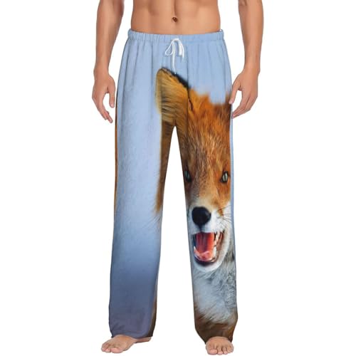 Pantalon pyjama homme polaire renard avec poches premium