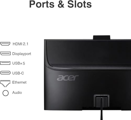 Image of Acer Aspire C27 All-in-One Desktop, 27 inch IPS FHD, Intel Core 5 120U | 8GB DDR5, 512GB PCIe SSD, Wi-Fi 6E, Bluetooth 5.3, USB Keyboard and Mouse, Webcam, Windows 11 Home /w USB Hub