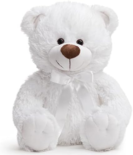 HOHO Super Color Teddy Bear Stuffed Animals Plush Stuffed Bear White 14 inch