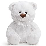 HOHO Super Color Teddy Bear Stuffed Animals Plush Stuffed Bear White 14 inch